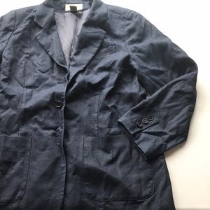 Eddie Bauer size petite M navy blue jacket used